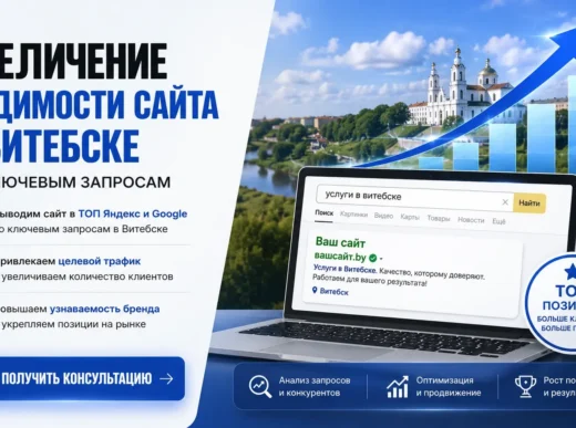 Увеличение видимости сайта в Витебске по ключевым запросам