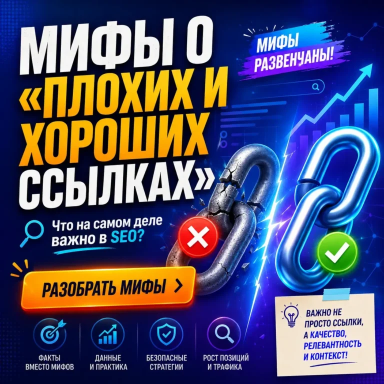 Развенчиваю мифы «о плохих и хороших ссылках»